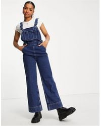 & Other Stories Organic Cotton Dungarees - Blue