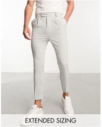 ASOS - Tapered Smart Trousers - Lyst