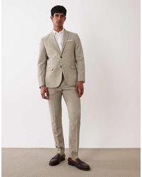 SELECTED - Linen-mix Slim Fit Pants - Lyst