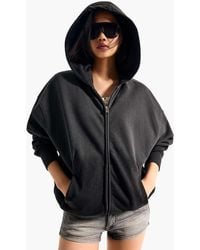 Bershka - Oversize Zip-up Hood Sweatshirt - Lyst