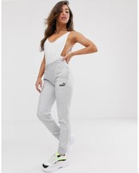 PUMA Essentials Grey Sweat Trousers - Gray