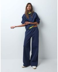 ASOS - Wide Leg Brushback Sweatpants - Lyst