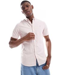 Farah - Camisa De Manga Corta A Rayas Rosas Y Blancas Brewer De - Lyst
