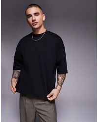 ASOS - Heavyweight Oversized Boxy Half Sleeve T-Shirt - Lyst