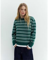 Pull&Bear - Pull rayé - bouteille - Lyst