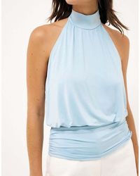 NA-KD - X Audrey Afonso Jersey Halterneck Open Back Top - Lyst