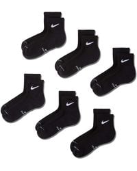 Nike - Everyday Plus 6 Pack Ankle Socks - Lyst