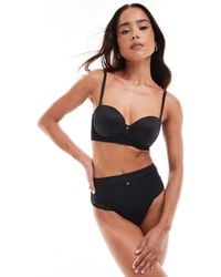KBX - Padded Strapless Bra With Lace Detail - Lyst