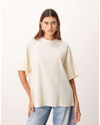 ARRANGE - Hybrid Textured Raglan Tee - Lyst