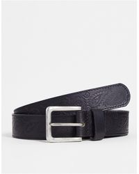 Bolongaro Trevor Leather Jeans Belt - Black