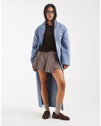ASOS - Pleated Mini Skort With Buckle - Lyst