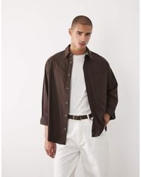 ASOS - Oversized Shirt With Workwear Pockets - Lyst