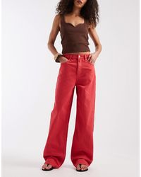 ASOS - Wide Leg Dad Jeans - Lyst