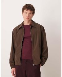 ASOS - Textured Harrington Jacket - Lyst