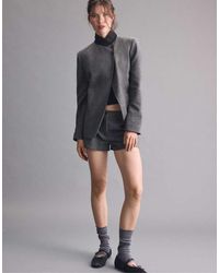 Stradivarius - Asymmetric Wool Blazer - Lyst