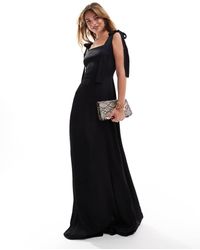 Maids To Measure - Vestito Lungo Da Damigella Con Spalline Annodate - Lyst