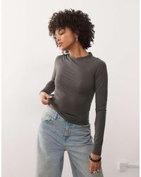 Weekday - Super Soft Slim Fit Long Sleeve Raglan Top - Lyst