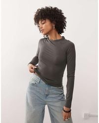 Weekday - Super Soft Slim Fit Long Sleeve Raglan Top - Lyst