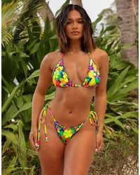 Kulani Kinis - Neon Sunset Triangle Bikini Top - Lyst