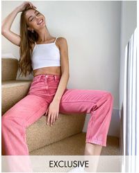 Collusion X006 Mom-Jeans - Pink