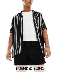 ASOS - Pleated Mid Length Denim Shorts - Lyst