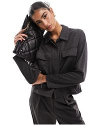 Vero Moda - Jersey Comfort Utility Boxy Shirt Co-ord - Lyst