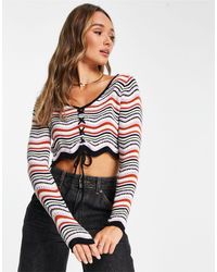 PacSun - Cropped Knitted Jumper - Lyst