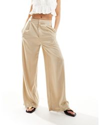 ONLY - Loose Fit Sateen Palazzo Trouser - Lyst