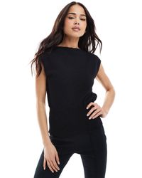 ASOS - Knitted Top With Cinched Waist - Lyst