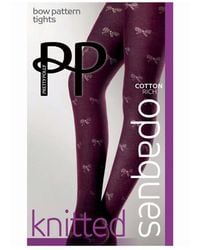 Pretty Polly - Bow Pattern Tights - Lyst