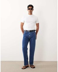 Mango - Jeans Van 100% Katoen Met Rechte Pijpen - Lyst