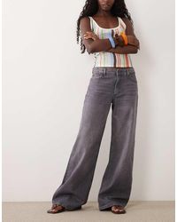 Jdy - Ruby Mid Waist Wide Leg Jeans - Lyst