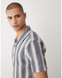 Threadbare - – strukturiertes, kurzärmliges hemd aus baumwollmix - Lyst