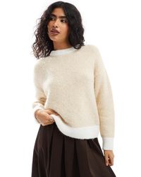 ASOS - Wool Blend Fluffy Knitted Jumper - Lyst