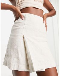 & Other Stories - Linen Asymmetric Mini Skirt - Lyst