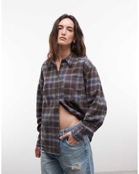 ASOS - Oversized Brushed Shirt - Lyst