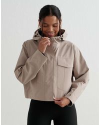 Aim'n - Dark clay - veste imperméable - beige - Lyst