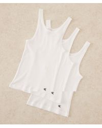 Calvin Klein - 3 Pack Scoop Neck Vest Top - Lyst
