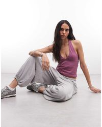 Collusion - Plunge Halter Neck Top - Lyst