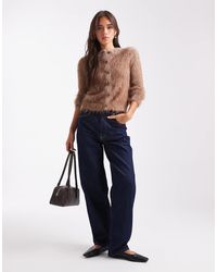 ASOS - Knitted Extreme Eyelash Neat Fit Cardigan - Lyst