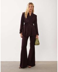 Mango - Iguana Pantaloni Svasati Sartoriali Coordinati - Lyst