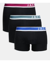 Jack & Jones - 3-pack Trunks With Contrast Logo - Lyst
