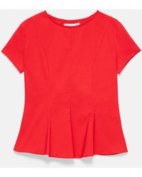 Pull&Bear - Top péplum - Lyst