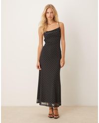 Gina Tricot - Mesh Midi Dress - Lyst
