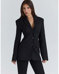 House Of Cb - Luella - blazer coupe sablier en crêpe - Lyst