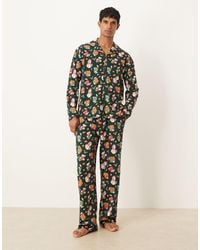 ASOS - Christmas Pyjama Set With Characters Graphic - Lyst