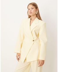 ASOS - Tailored Nipped Waist Blazer With Cutaway Hem - Lyst