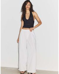 Stradivarius - Halter Neck Tie Top - Lyst