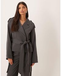 ASOS - Tailored Soft Trench Jacket Co-ord - Lyst