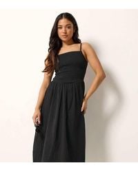 PixieGirl - Petite Cheesecloth Midi Dress - Lyst